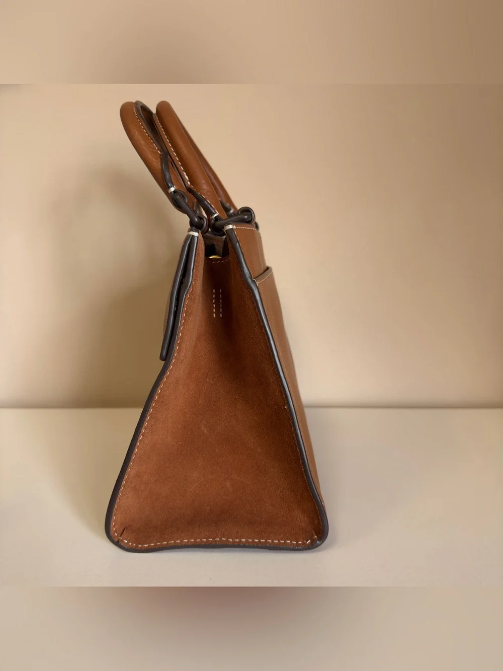 Tory Burch MILLER TOP HANDLE STCHEL 79329 missing long strap